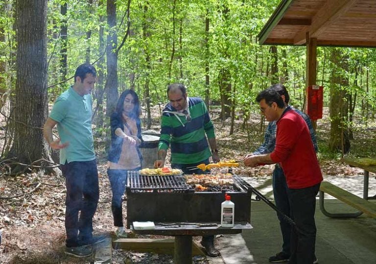 Sizdah Bedar is the tradition of leaving the house and picnicking outdoors.